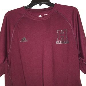 Harvard Athletic Adidas Climalite T-Shirt (Medium)